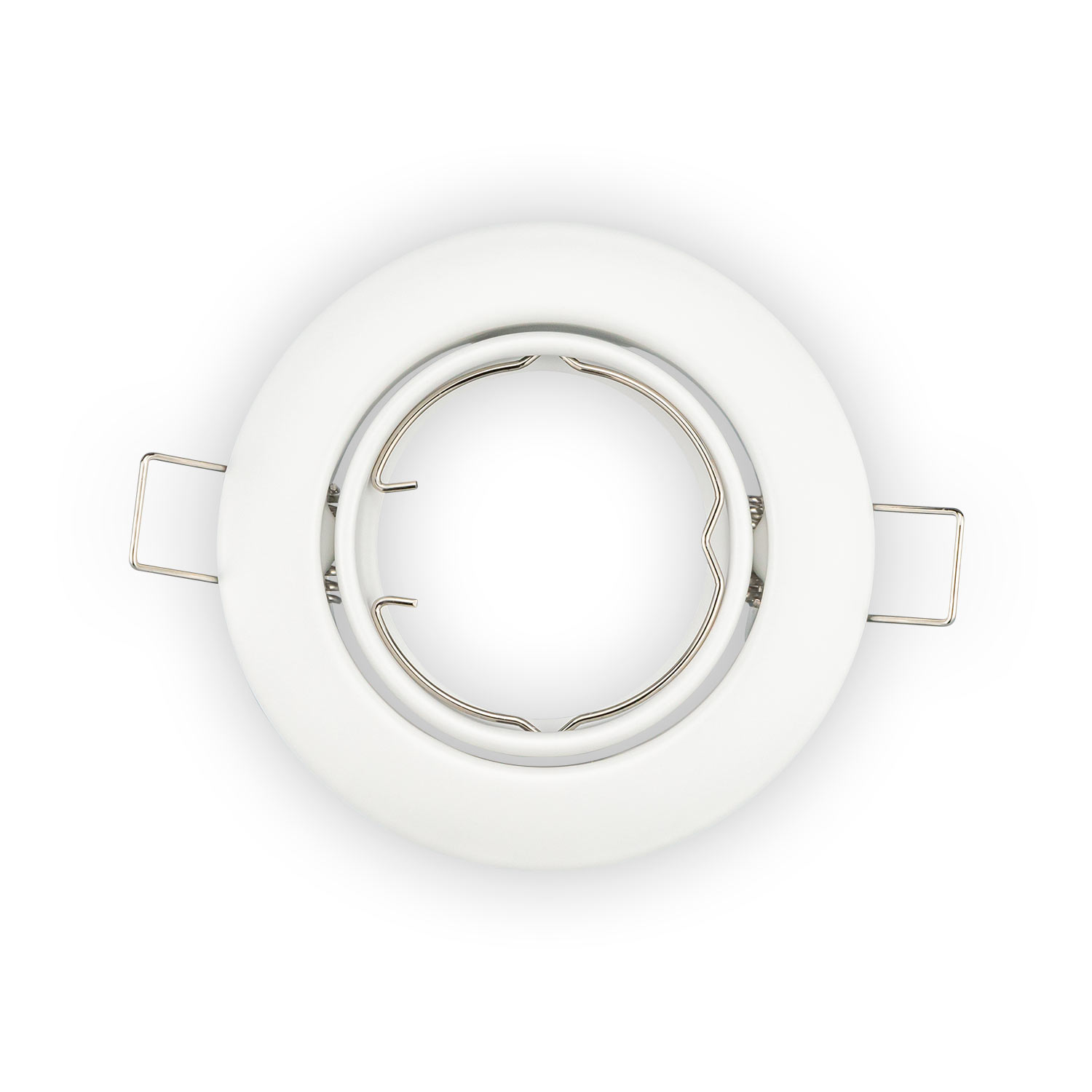 Aro redondo orientable para bombilla LED GU10 blanco ø65