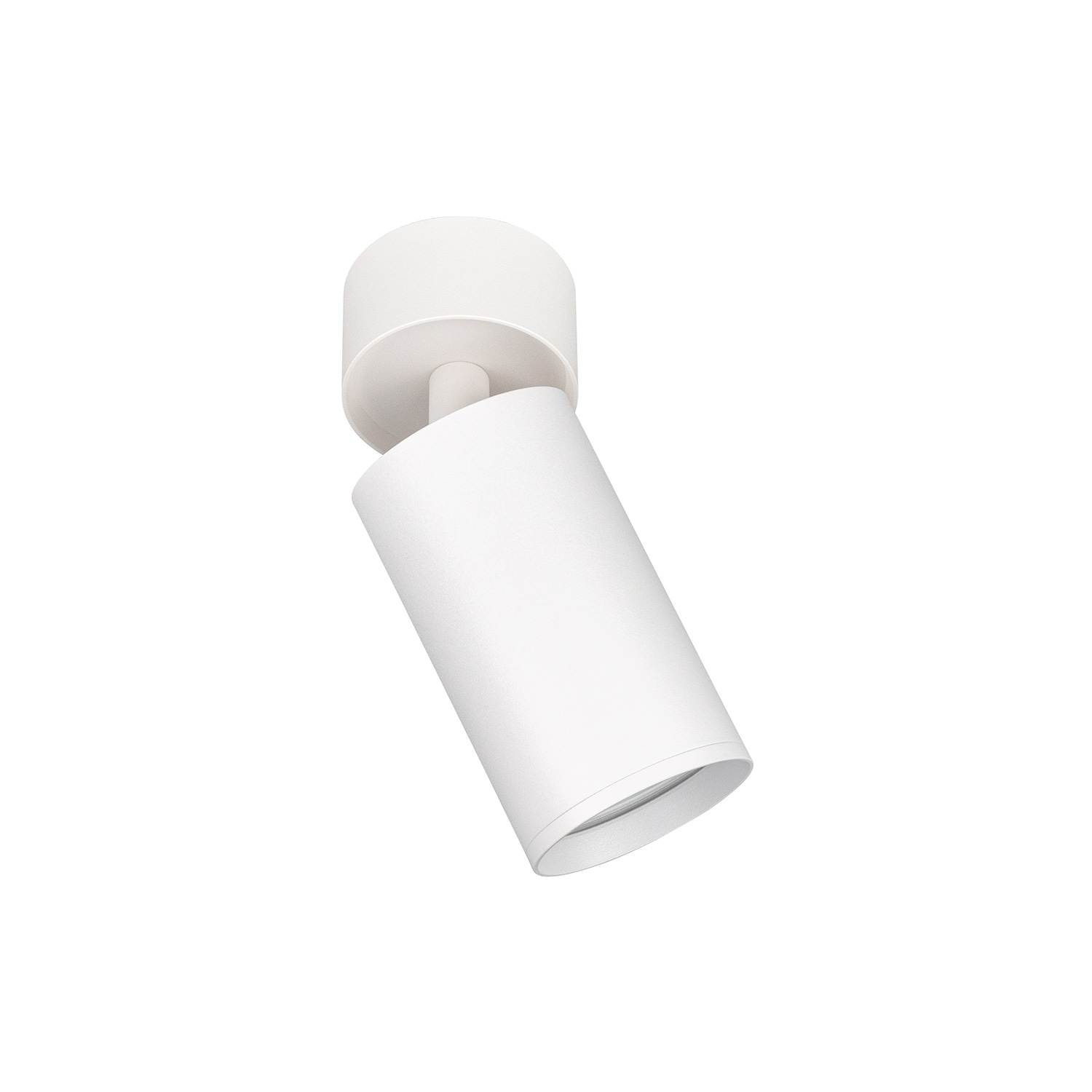 Aplique superficie cilindro orientable para bombilla GU10 blanco ø52*132mm