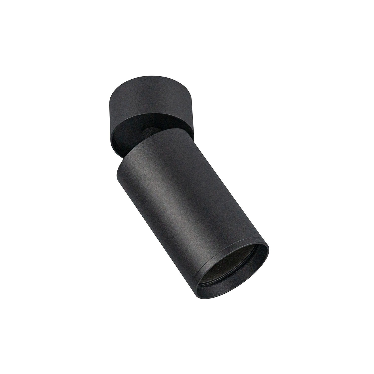 Aplique superficie cilindro orientable para bombilla GU10 negro ø52*132mm