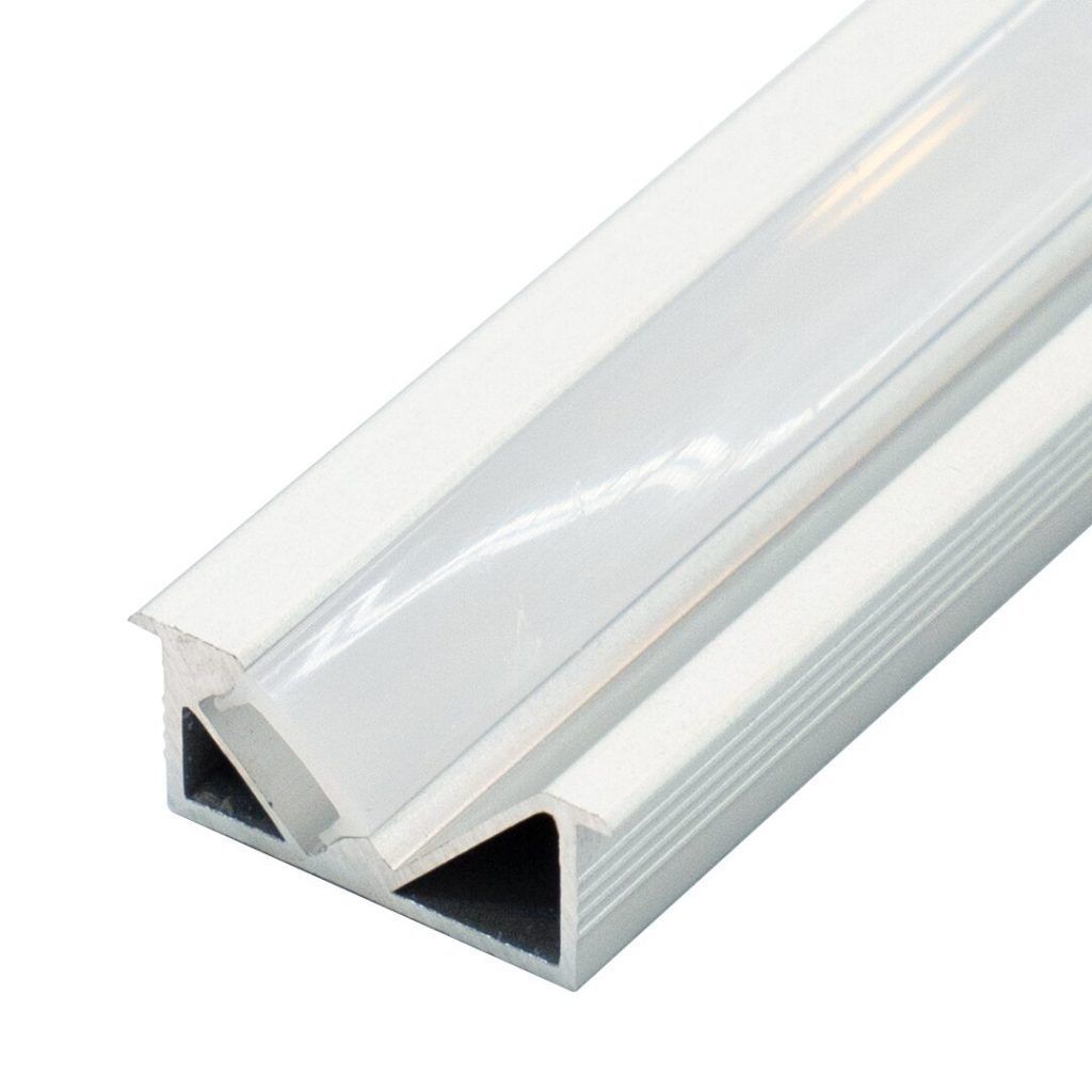 Perfil LED 2 metros para muebles especialmente de cocina de 26 mm x 10,4 mm