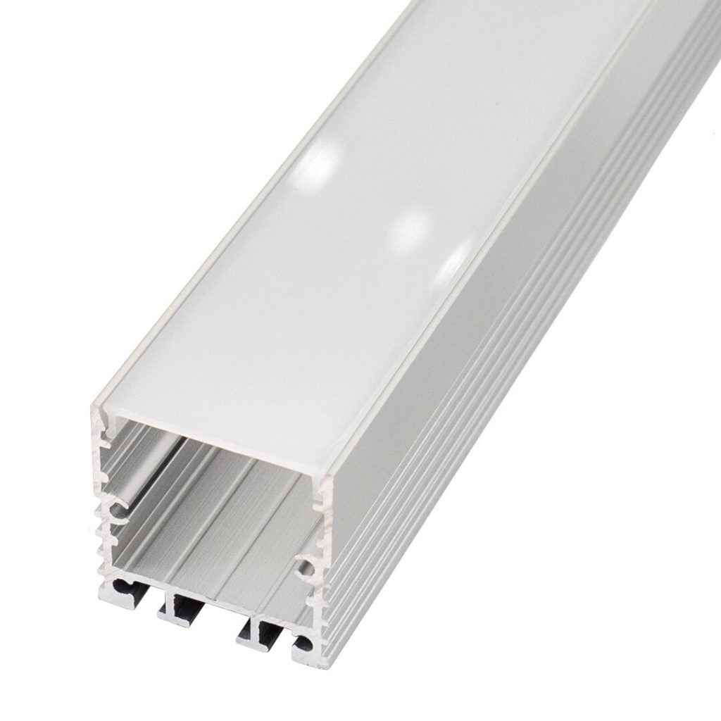 Perfil LED 2 metros de superficie con opción colgante de 30 mm x 30 mm
