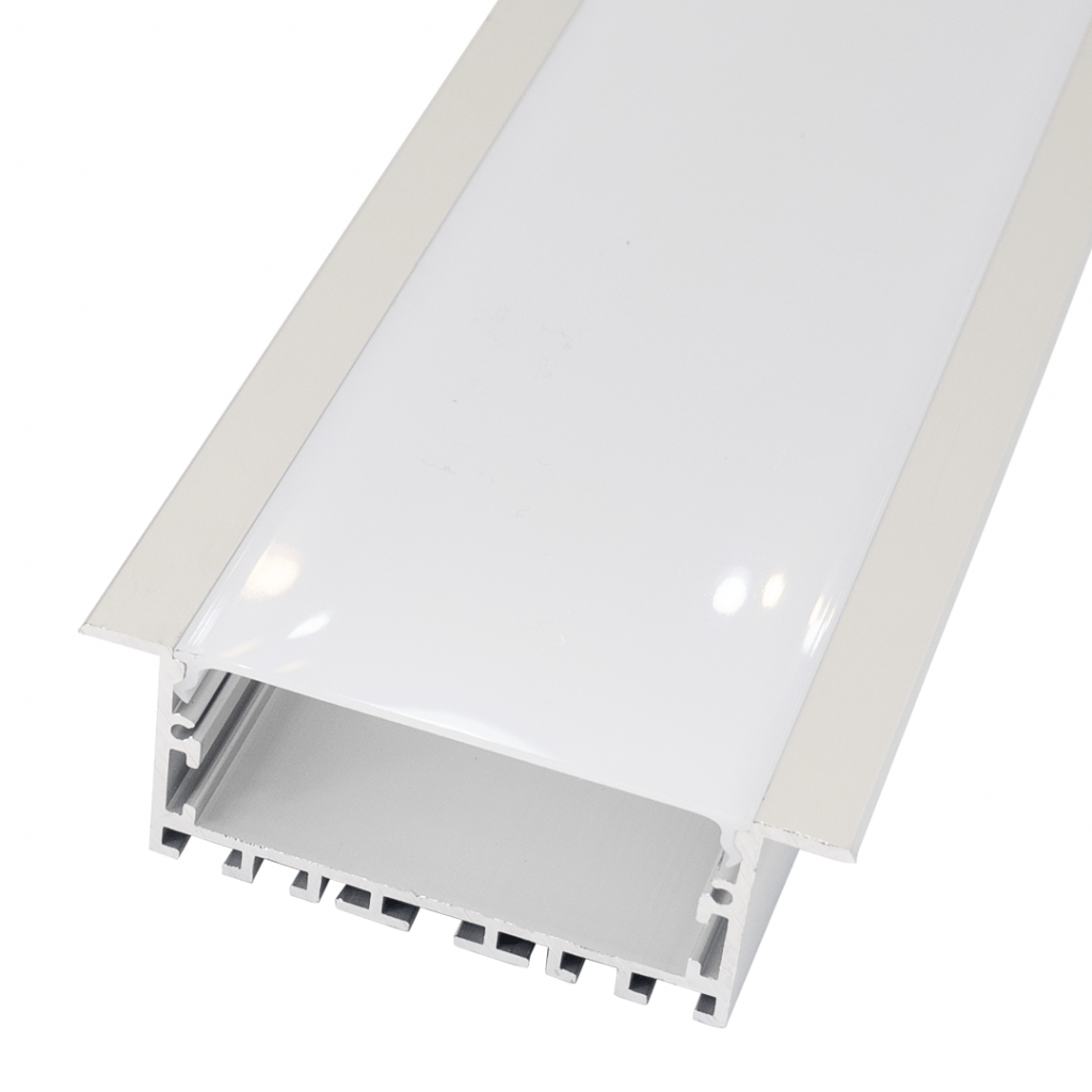 Perfil LED 2 metros para empotrar de 90 mm x 32 mm