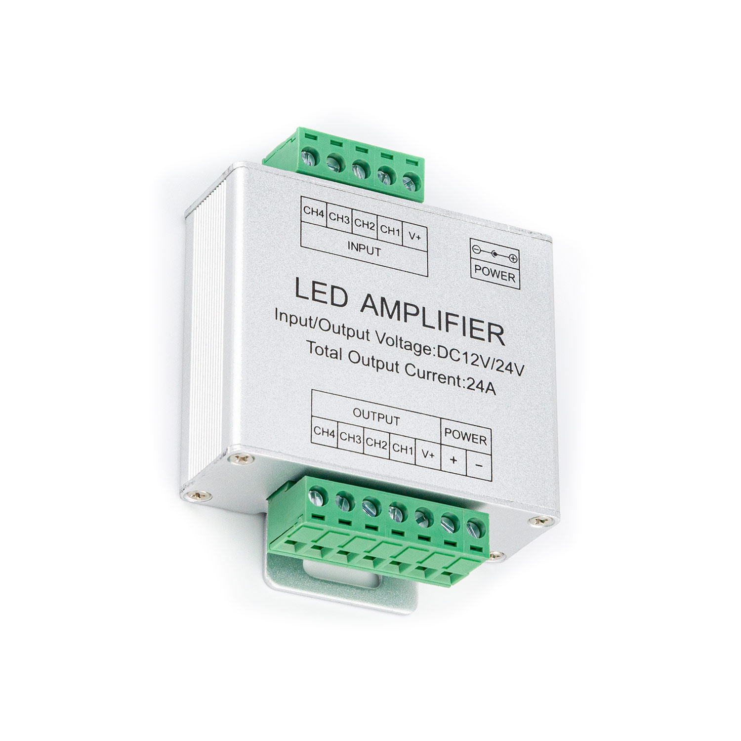 Amplificador para tira LED RGBWW 4 canales 5V:120W 12V:288W 24V:576W