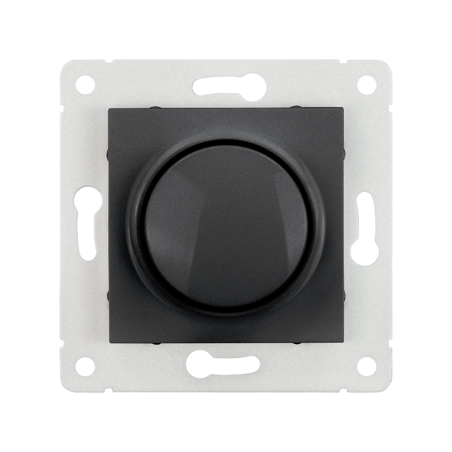 Enkel Interruptor regulador LED Triac 400W negro 74.5*74.5mm