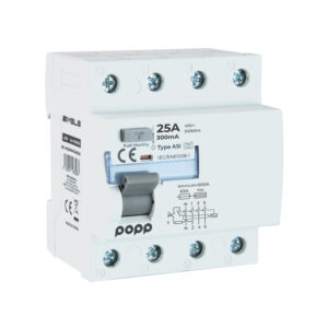 Interruptor diferencial 3P+N 25A 300mA (RCCB) Superinmunizado gama industrial clase ASI