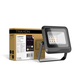 TRAXON LUXPOINT®Proyector LED 10W IP65 exterior aluminio negro