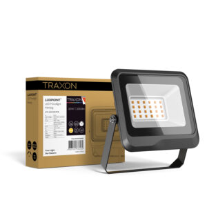 TRAXON LUXPOINT®Proyector LED 20W exterior aluminio negro